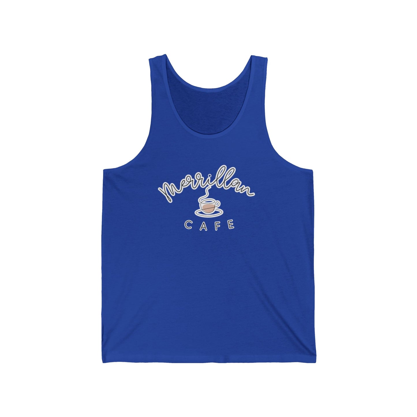 Unisex Jersey Tank – Merrillan Cafe Edition