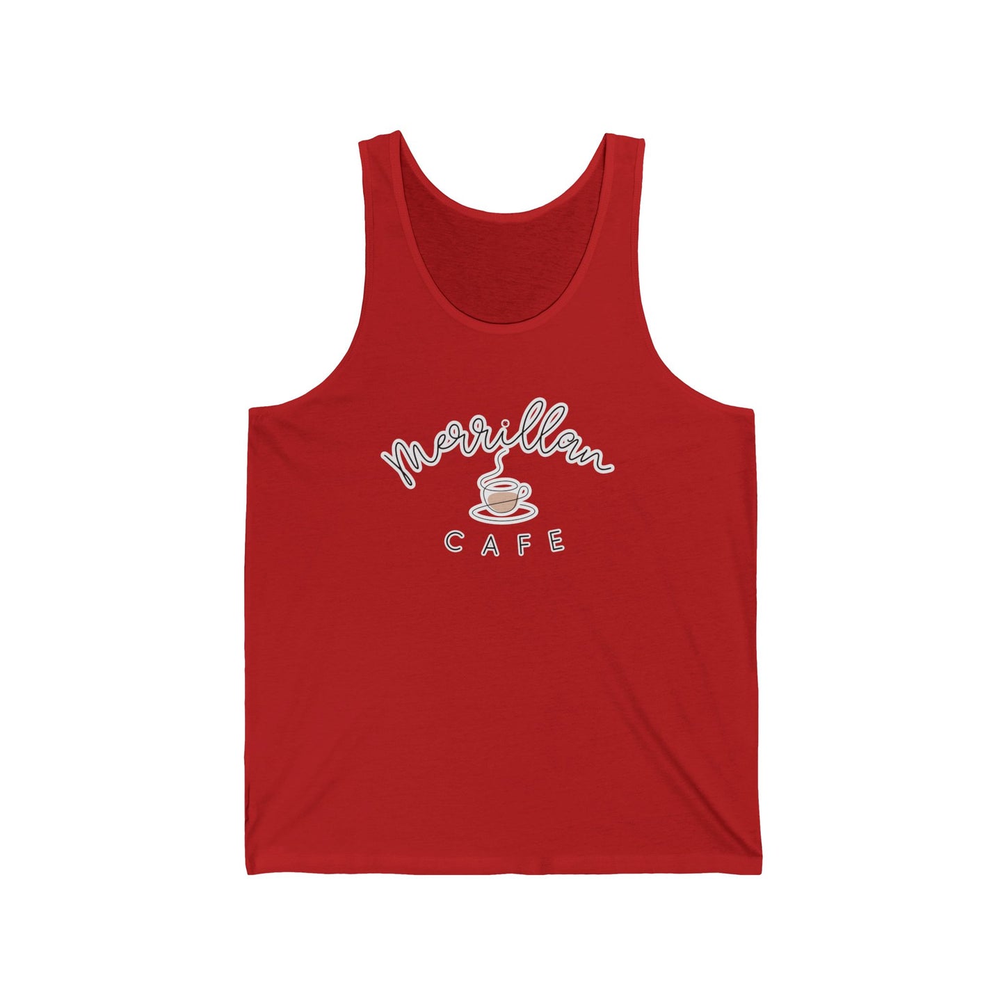 Unisex Jersey Tank – Merrillan Cafe Edition