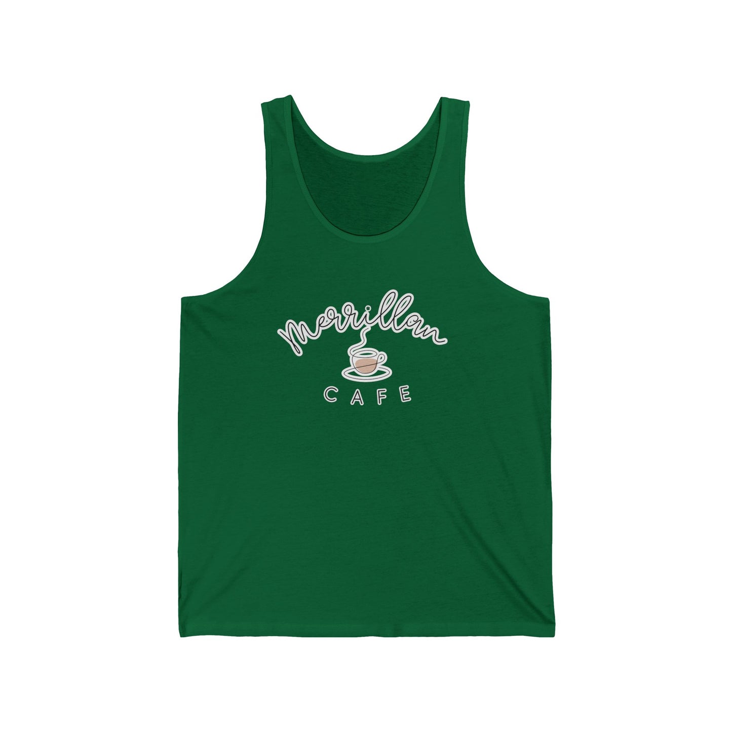 Unisex Jersey Tank – Merrillan Cafe Edition